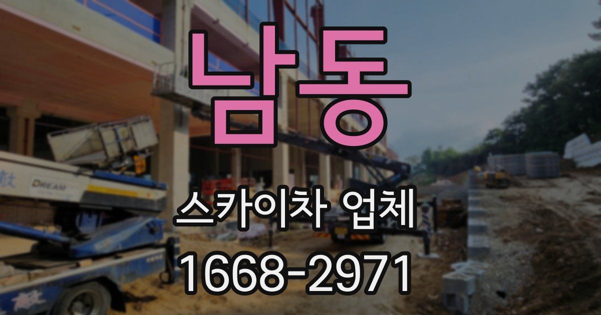 남동 스카이차 업체