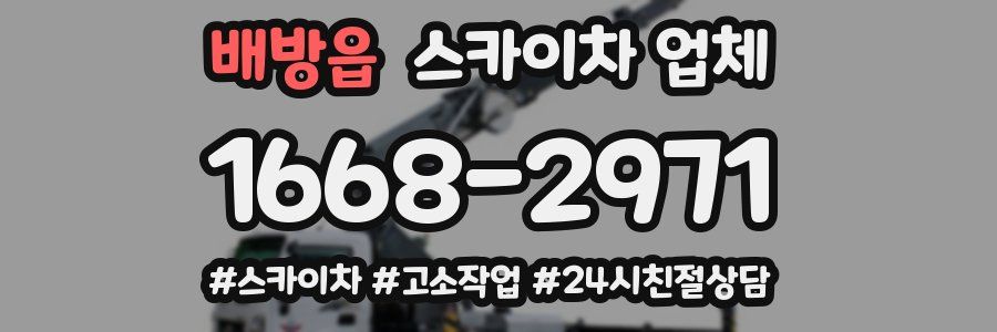 배방읍 스카이차 업체
