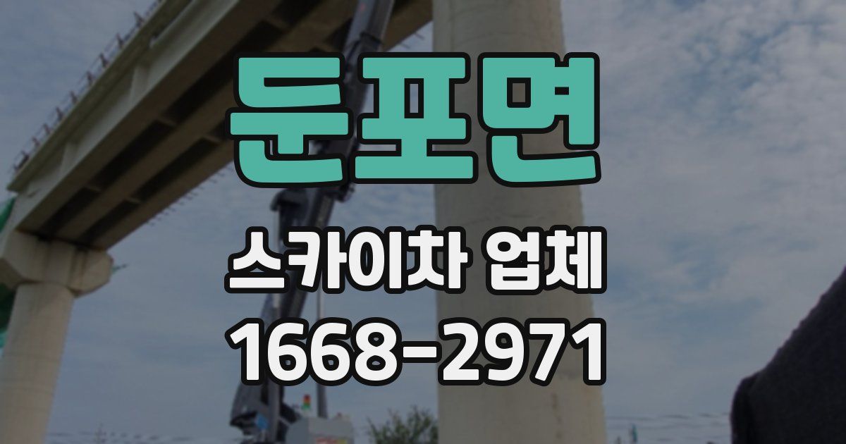 둔포면 스카이차 업체