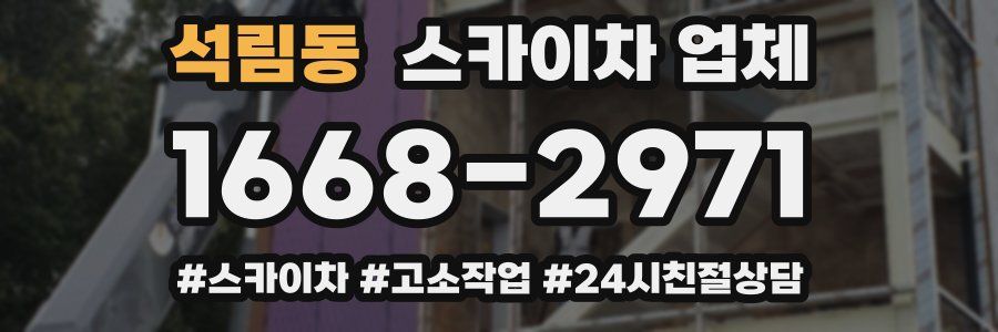 석림동 스카이차 업체