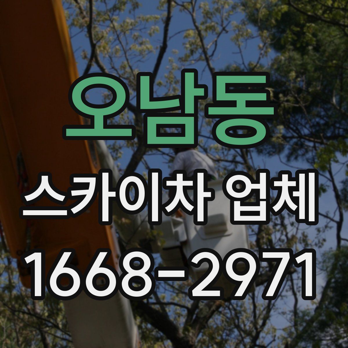 오남동 스카이차 업체