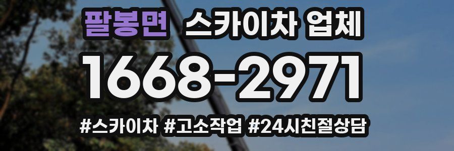 팔봉면 스카이차 업체