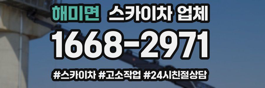 해미면 스카이차 업체