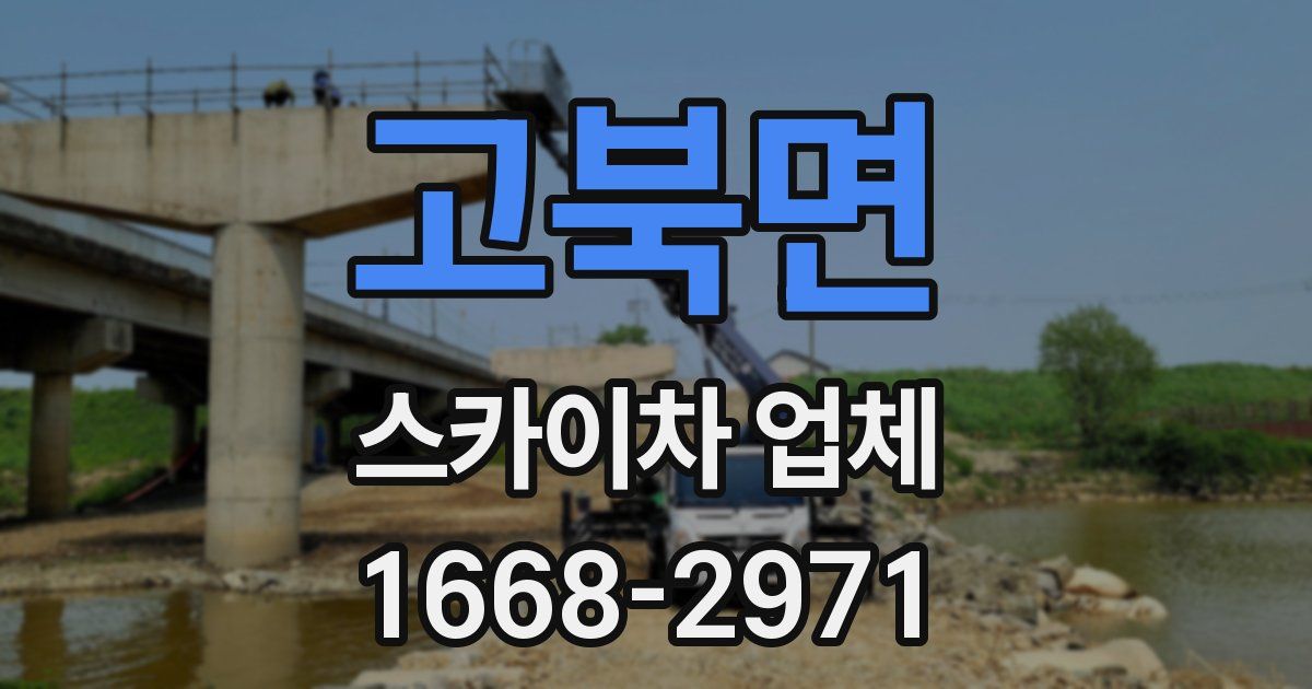 고북면 스카이차 업체