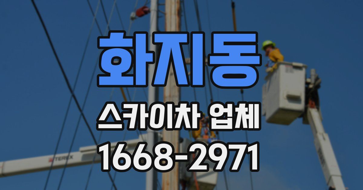 화지동 스카이차 업체