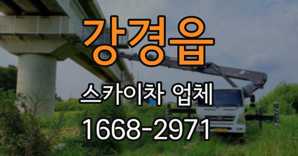 강경읍 스카이차 업체