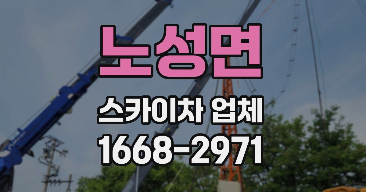 노성면 스카이차 업체