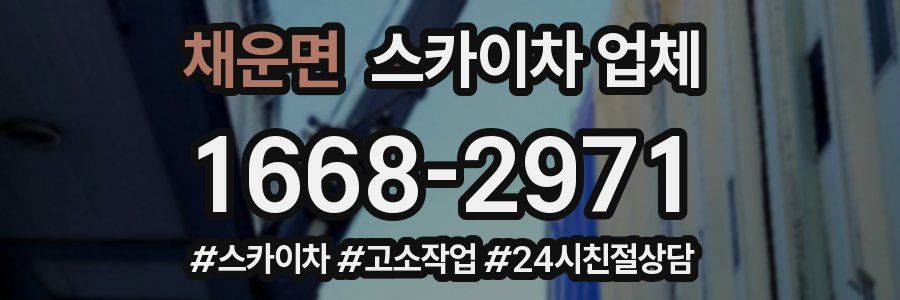 채운면 스카이차 업체