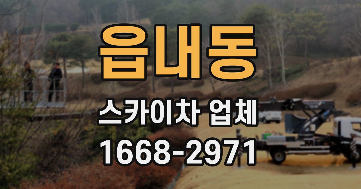읍내동 스카이차 업체