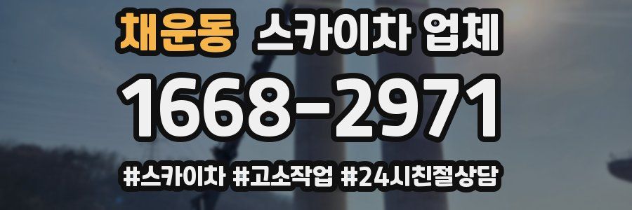 채운동 스카이차 업체