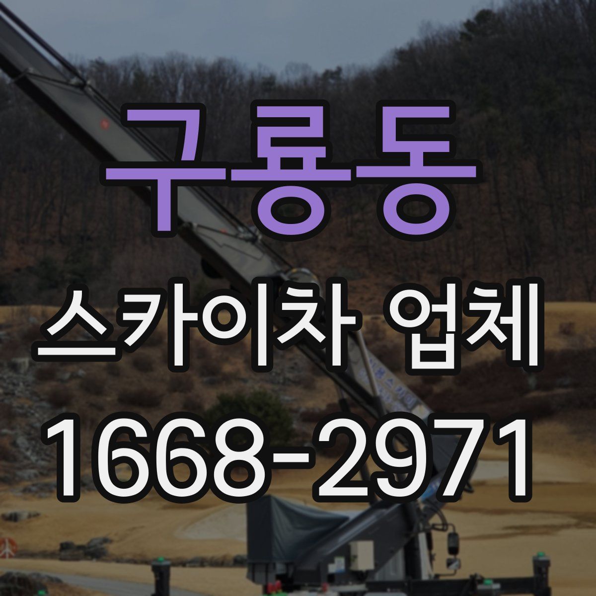 구룡동 스카이차 업체