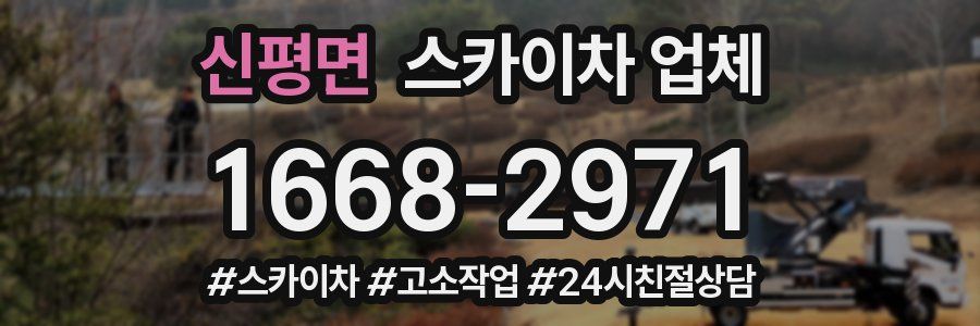 신평면 스카이차 업체