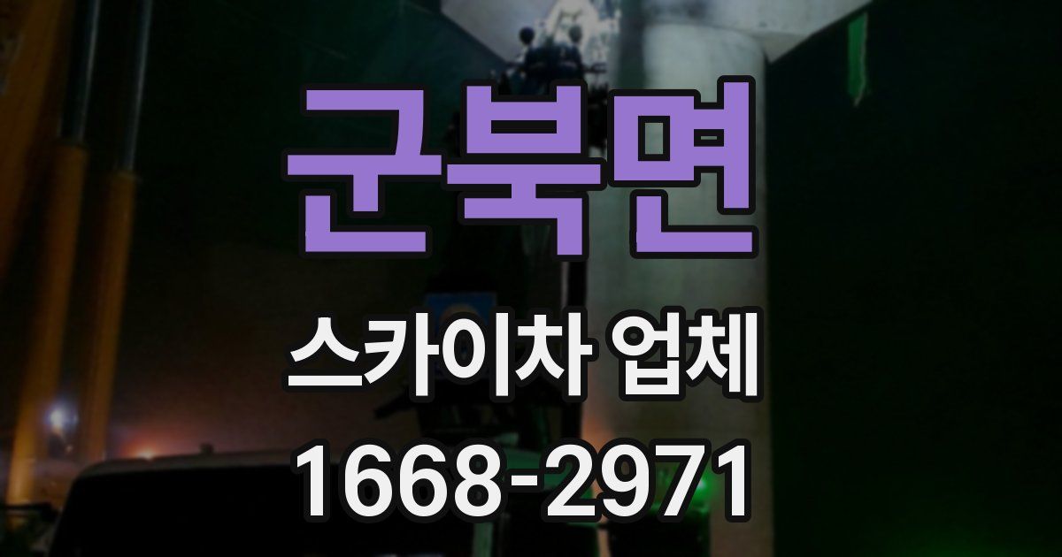 군북면 스카이차 업체