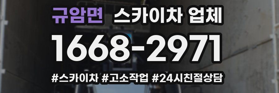 규암면 스카이차 업체