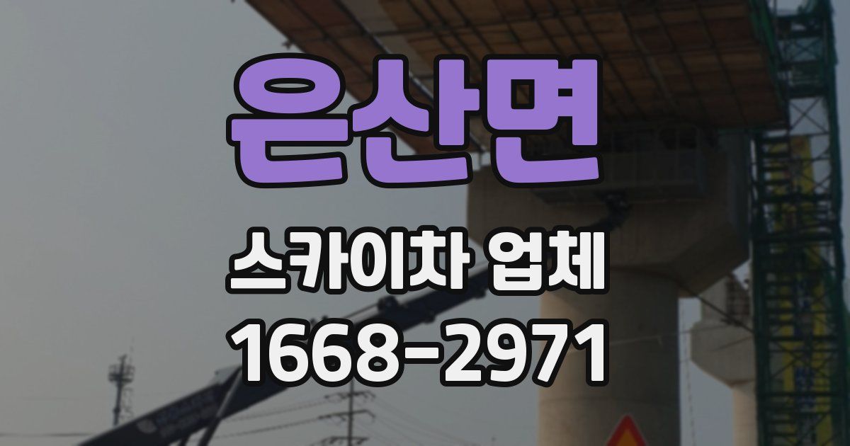 은산면 스카이차 업체