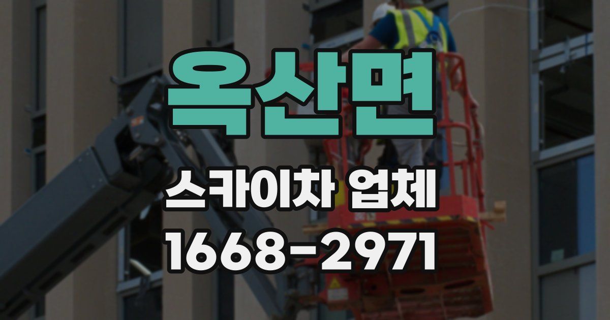 옥산면 스카이차 업체