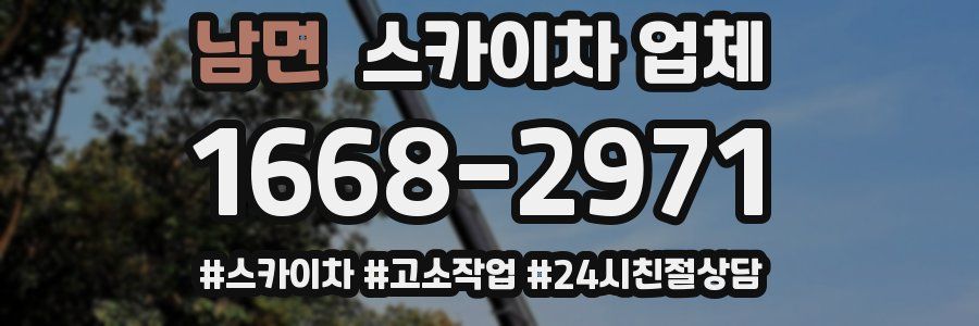 남면 스카이차 업체