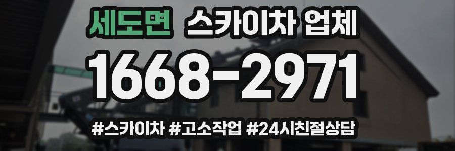 세도면 스카이차 업체