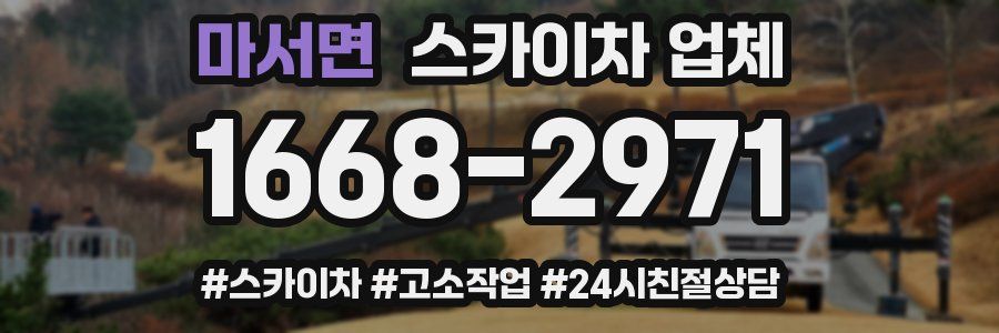 마서면 스카이차 업체