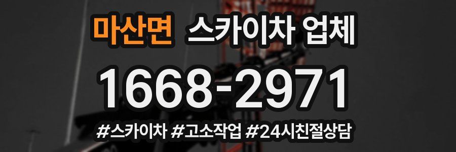 마산면 스카이차 업체