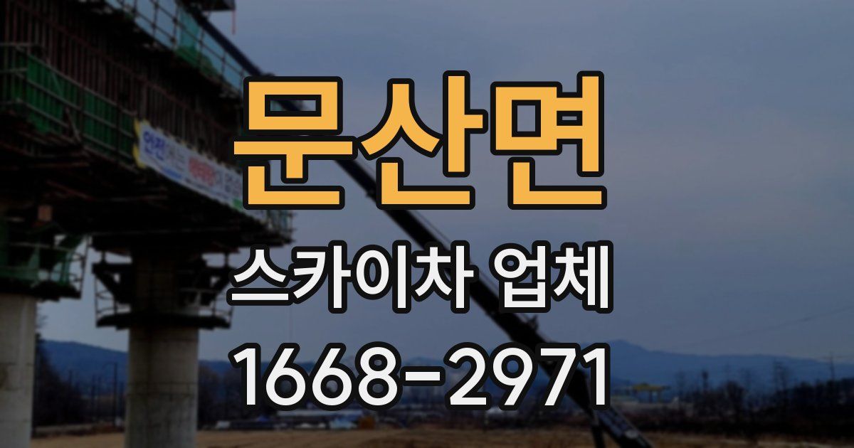 문산면 스카이차 업체