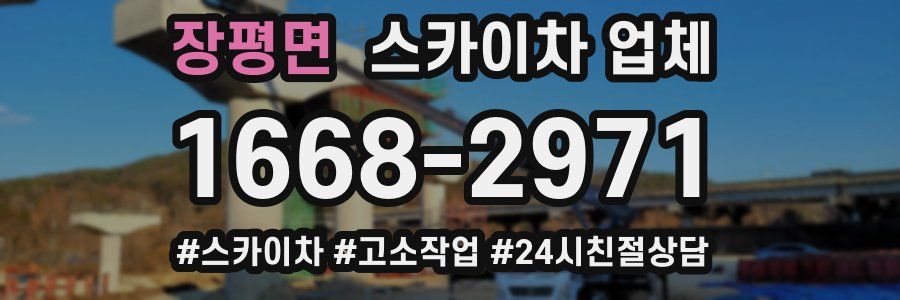 장평면 스카이차 업체