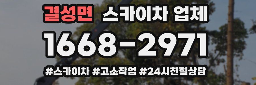 결성면 스카이차 업체