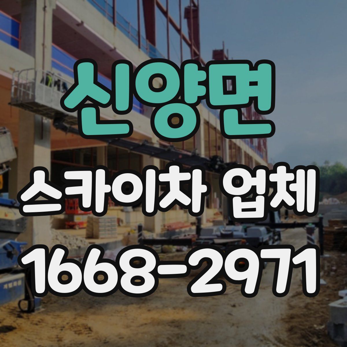 신양면 스카이차 업체