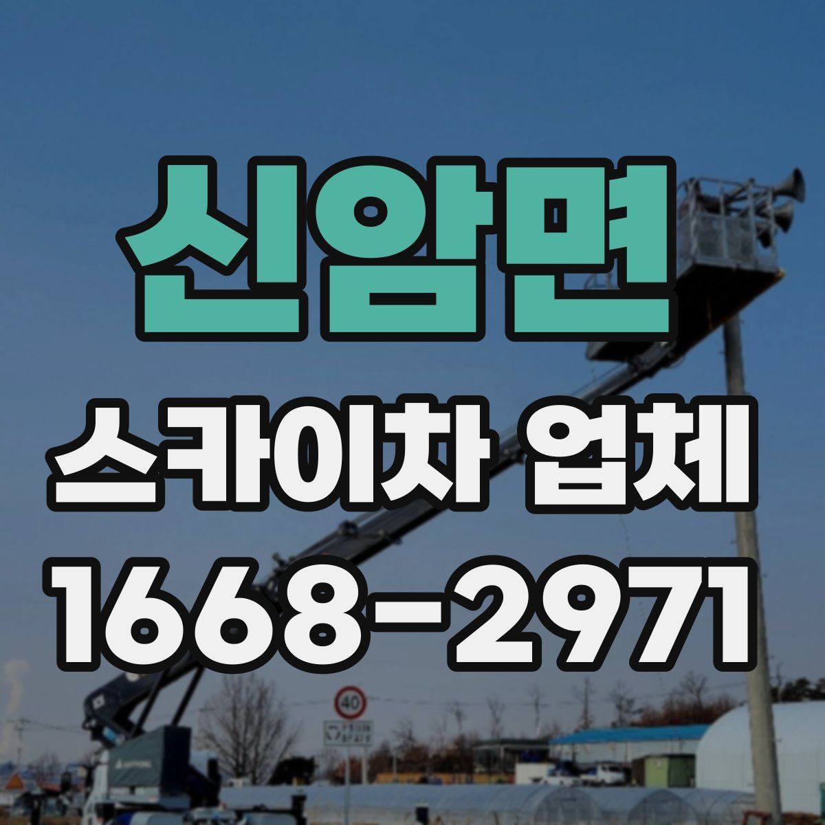 신암면 스카이차 업체