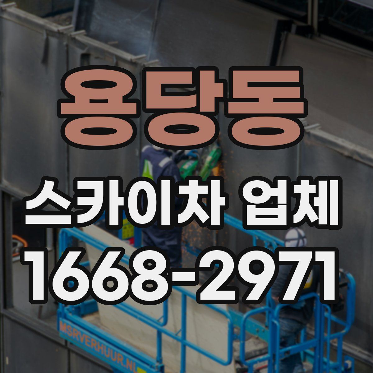 용당동 스카이차 업체