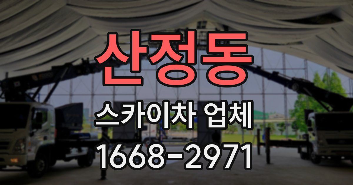 산정동 스카이차 업체