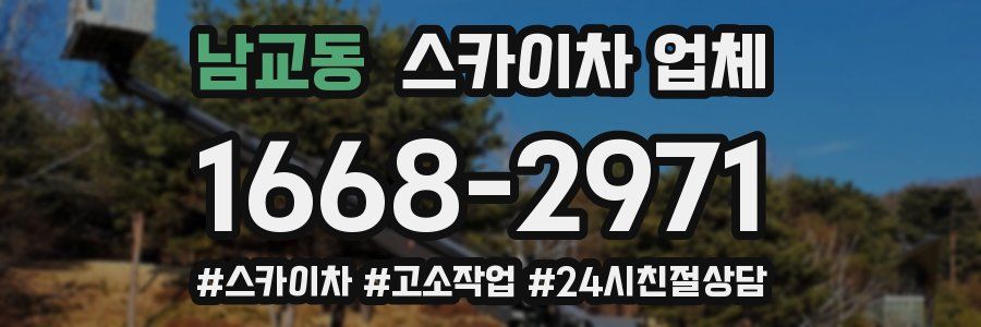 남교동 스카이차 업체