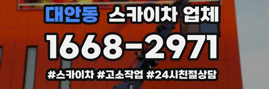 대안동 스카이차 업체