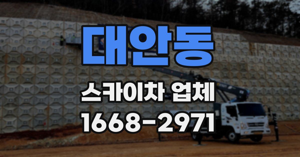 대안동 스카이차 업체
