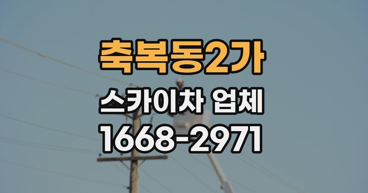 축복동2가 스카이차 업체