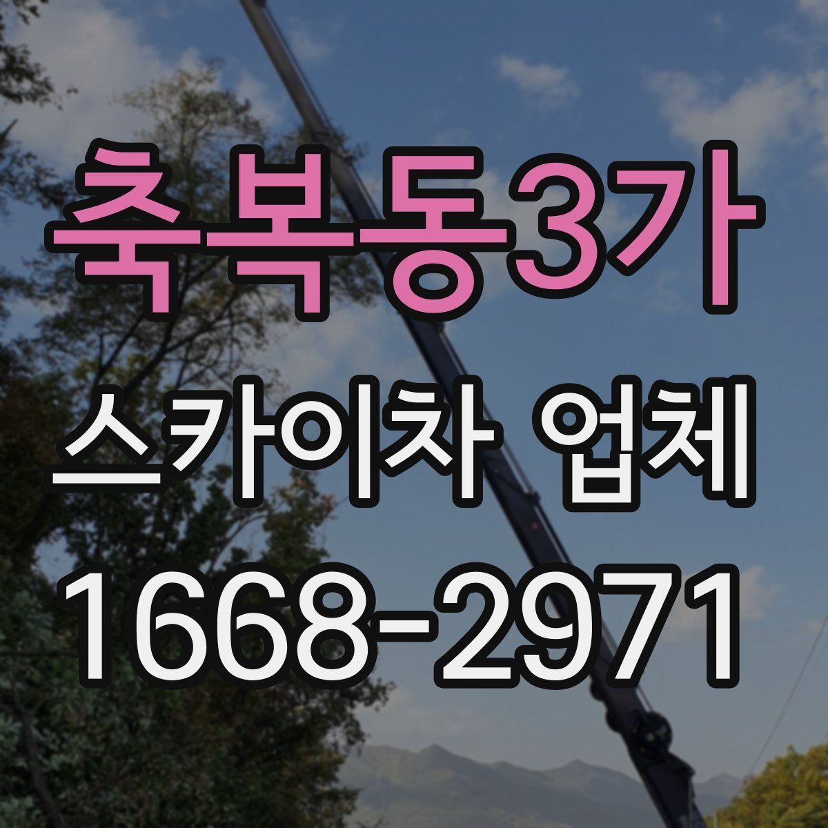 축복동3가 스카이차 업체