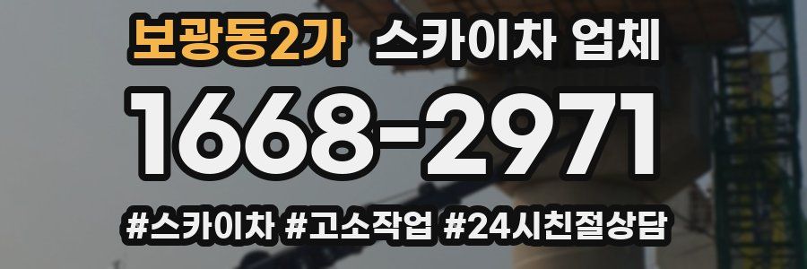 보광동2가 스카이차 업체