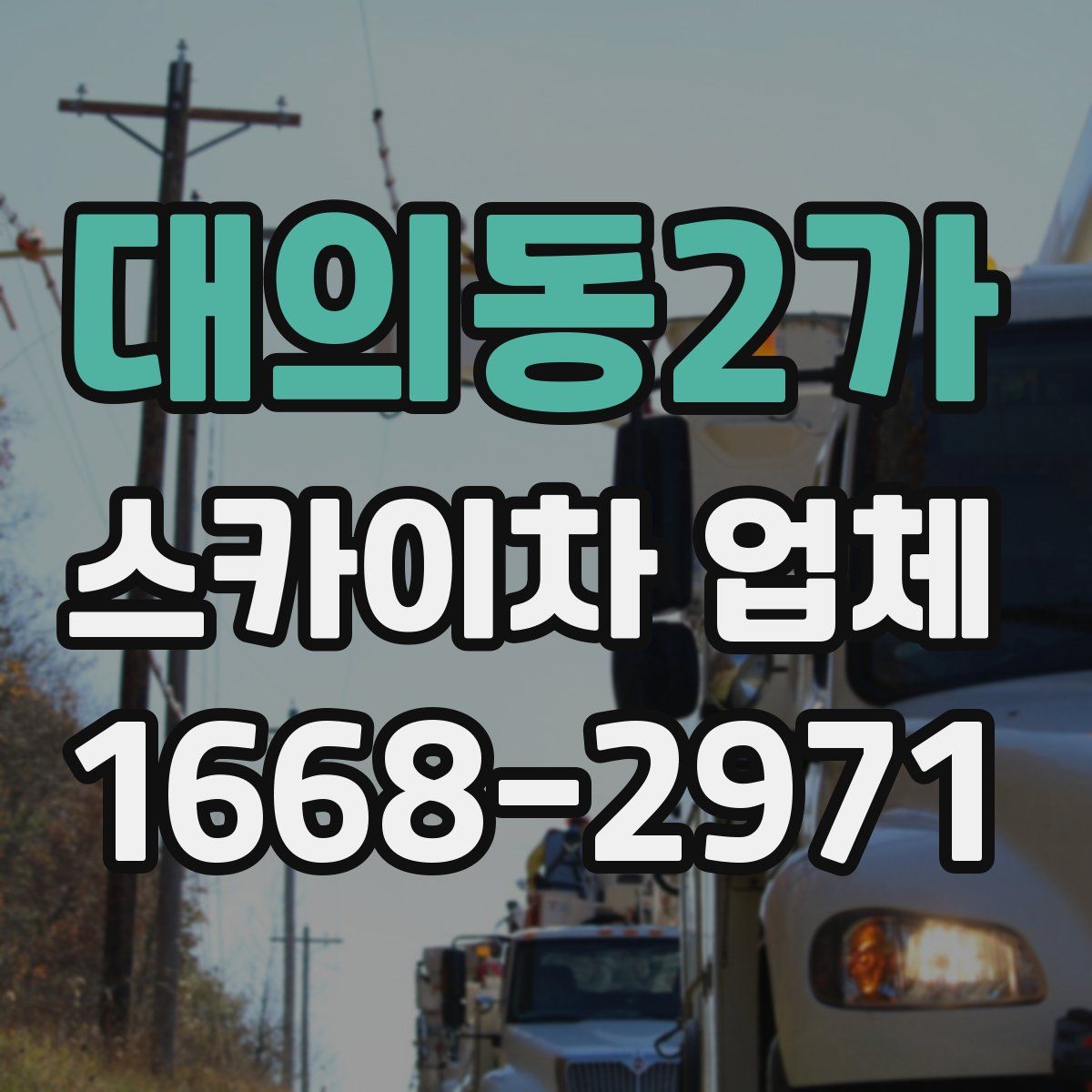 대의동2가 스카이차 업체