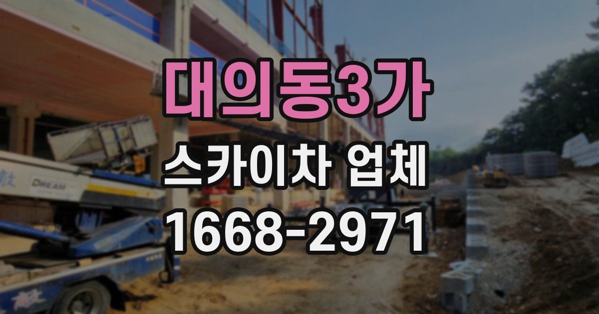 대의동3가 스카이차 업체