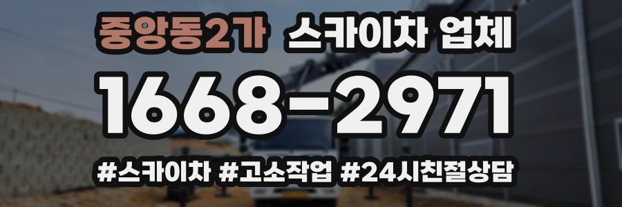 중앙동2가 스카이차 업체