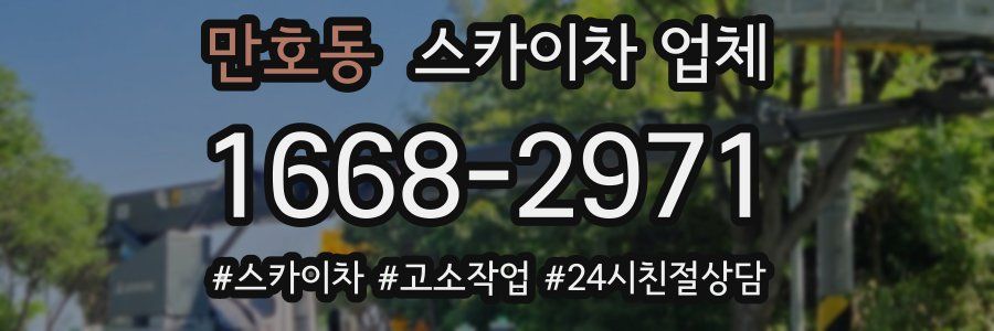 만호동 스카이차 업체