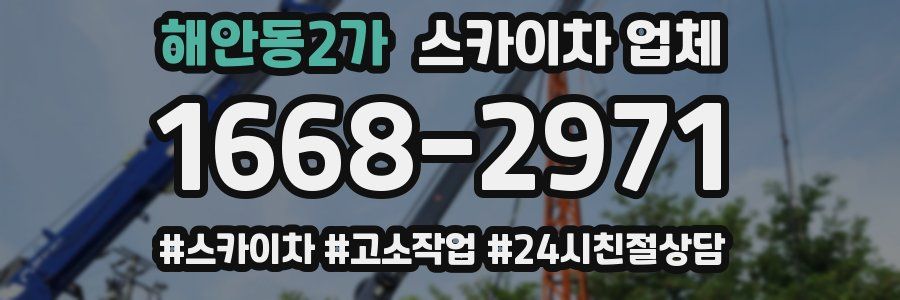 해안동2가 스카이차 업체