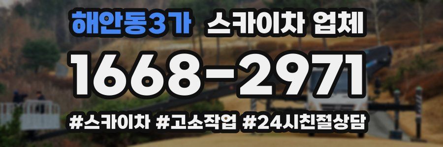 해안동3가 스카이차 업체
