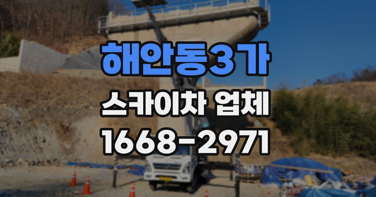 해안동3가 스카이차 업체