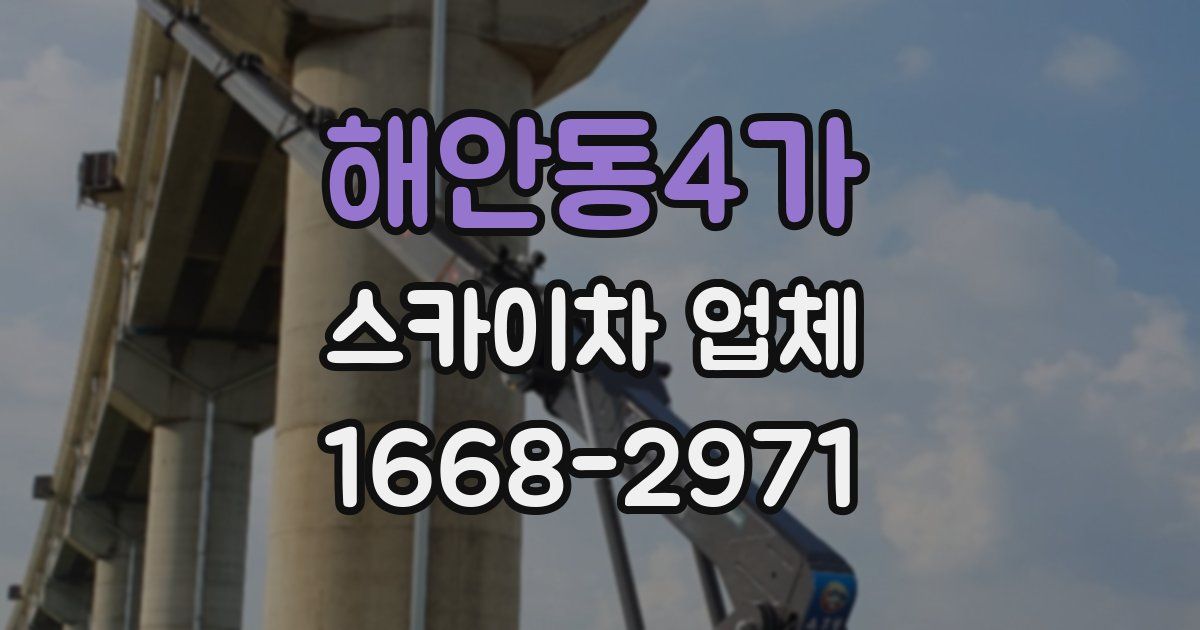 해안동4가 스카이차 업체
