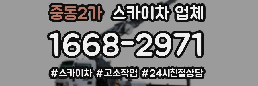중동2가 스카이차 업체