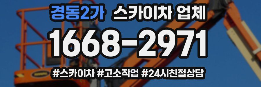 경동2가 스카이차 업체
