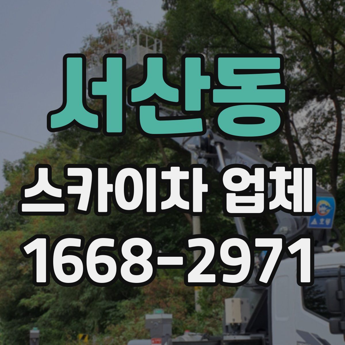 서산동 스카이차 업체