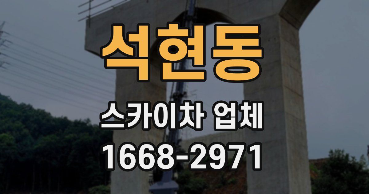 석현동 스카이차 업체