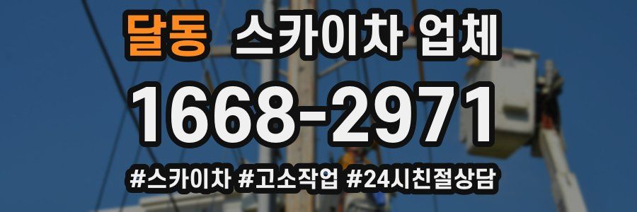 달동 스카이차 업체